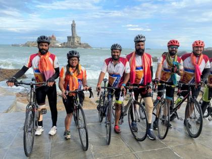 Beating COVID-19 challenges, Indian para cyclists complete cycle ride from Kashmir to Kanyakumari | Beating COVID-19 challenges, Indian para cyclists complete cycle ride from Kashmir to Kanyakumari