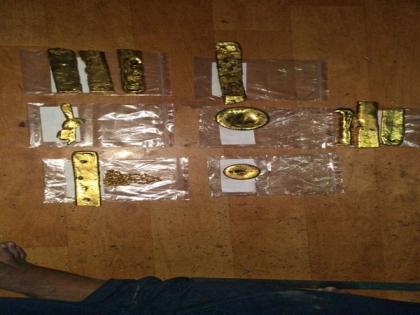 DRI recovers 7 kg gold from six passengers travelling from Sharjah to Coimbatore | DRI recovers 7 kg gold from six passengers travelling from Sharjah to Coimbatore DRI recovers 7 kg gold from six passengers travelling from Sharjah to Coimbatore | DRI recovers 7 kg gold from six passengers travelling from Sharjah to Coimbatore
