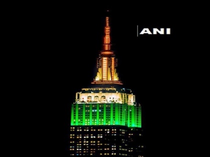 On India's 74th Independence Day, Empire State Building in New York illuminated in tricolour | On India's 74th Independence Day, Empire State Building in New York illuminated in tricolour