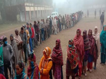 Voting underway for seventh phase of DDC elections in Jammu and Kashmir | Voting underway for seventh phase of DDC elections in Jammu and Kashmir Voting underway for seventh phase of DDC elections in Jammu and Kashmir | Voting underway for seventh phase of DDC elections in Jammu and Kashmir