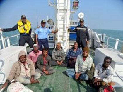 ICG rescues seven crew of IFB Dariya Khedu off Okha | ICG rescues seven crew of IFB Dariya Khedu off Okha ICG rescues seven crew of IFB Dariya Khedu off Okha | ICG rescues seven crew of IFB Dariya Khedu off Okha