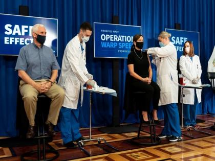 Mike Pence, Second Lady administered Covid-19 vaccine on-camera | Mike Pence, Second Lady administered Covid-19 vaccine on-camera