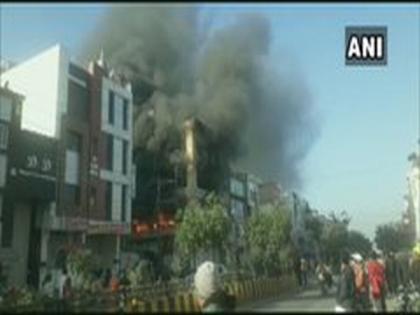 Fire breaks out in building in Indore's Sanvid Nagar, no injuries reported | Fire breaks out in building in Indore's Sanvid Nagar, no injuries reported Fire breaks out in building in Indore's Sanvid Nagar, no injuries reported | Fire breaks out in building in Indore's Sanvid Nagar, no injuries reported