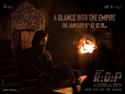 Makers unveil new poster of 'KGF: Chapter 2,' teaser to follow on Jan 8 | Makers unveil new poster of 'KGF: Chapter 2,' teaser to follow on Jan 8