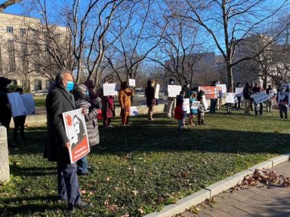 Protests outside Canada consulate in New York over Karima Baloch's death | Protests outside Canada consulate in New York over Karima Baloch's death