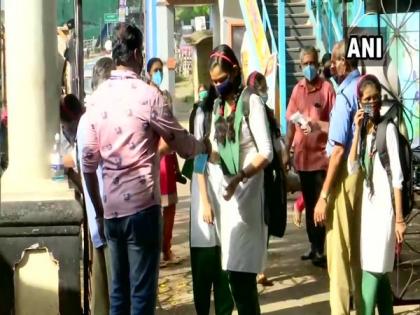 Schools partially reopen in Thiruvananthapuram after 9 months | Schools partially reopen in Thiruvananthapuram after 9 months
