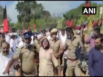 Police remove woman AIADMK worker for creating ruckus during Stalin's meeting | Police remove woman AIADMK worker for creating ruckus during Stalin's meeting Police remove woman AIADMK worker for creating ruckus during Stalin's meeting | Police remove woman AIADMK worker for creating ruckus during Stalin's meeting