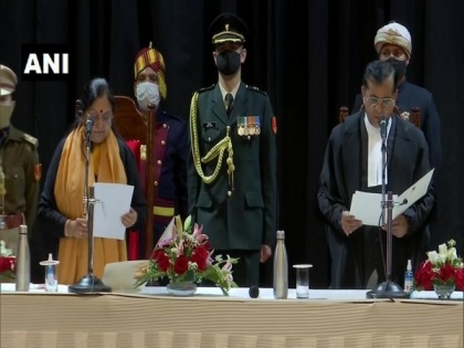 Justice RS Chauhan sworn in as Chief Justice of Uttarakhand High Court | Justice RS Chauhan sworn in as Chief Justice of Uttarakhand High Court