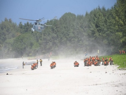 Indian Armed forces conduct 'Kavach' drill in Andaman Sea | Indian Armed forces conduct 'Kavach' drill in Andaman Sea