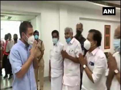 Rahul Gandhi reaches Kozhikode airport to begin his two-day Wayanad visit | Rahul Gandhi reaches Kozhikode airport to begin his two-day Wayanad visit Rahul Gandhi reaches Kozhikode airport to begin his two-day Wayanad visit | Rahul Gandhi reaches Kozhikode airport to begin his two-day Wayanad visit