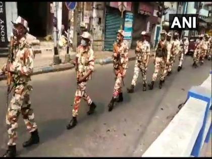 Bengal Polls: ITBP conducts flag march, patrolling in Kolkata | Bengal Polls: ITBP conducts flag march, patrolling in Kolkata