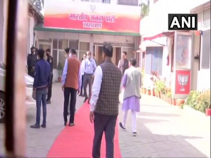 Uttarakhand crisis: BJP leaders arrive at state unit office for legislature party meeting | Uttarakhand crisis: BJP leaders arrive at state unit office for legislature party meeting