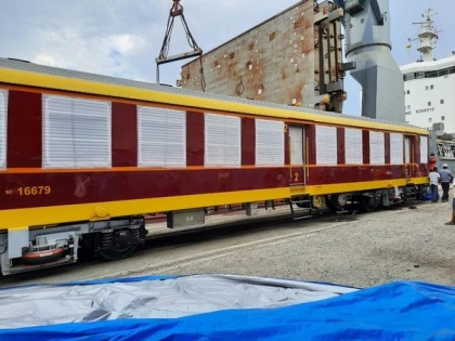 Sri Lanka receives 10 state-of-the-art railway passenger coaches from India | Sri Lanka receives 10 state-of-the-art railway passenger coaches from India