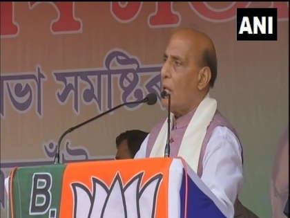 Assam polls: Congress allied with AIUDF just for votes, says Rajnath Singh | Assam polls: Congress allied with AIUDF just for votes, says Rajnath Singh