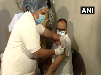 UP Minister Brajesh Pathak receives first dose of COVID-19 vaccine | UP Minister Brajesh Pathak receives first dose of COVID-19 vaccine