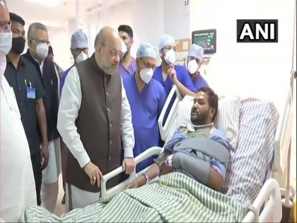 Amit Shah meets soldiers injured in Bijapur Naxal attack | Amit Shah meets soldiers injured in Bijapur Naxal attack