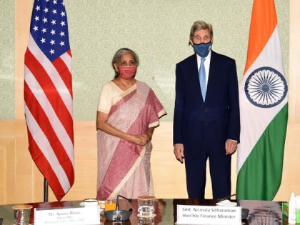 Sitharaman discusses need to enhance financial flows to developing countries in meeting with Kerry | Sitharaman discusses need to enhance financial flows to developing countries in meeting with Kerry