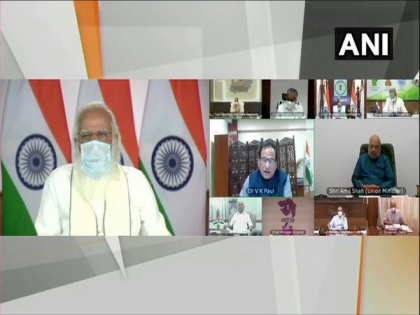 PM Modi chairs meeting on COVID-19 situation with chief ministers of high burden states | PM Modi chairs meeting on COVID-19 situation with chief ministers of high burden states