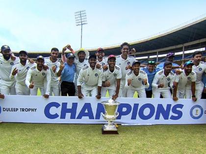 South Zone claim Duleep Trophy 2023 title with 75-run win over West Zone | South Zone claim Duleep Trophy 2023 title with 75-run win over West Zone