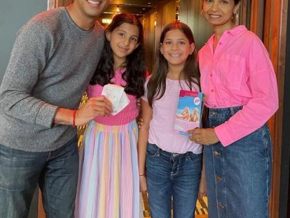 Rishi Sunak's family 'votes' for 'Barbie'; UK PM shares pic from theatre | Rishi Sunak's family 'votes' for 'Barbie'; UK PM shares pic from theatre Rishi Sunak's family 'votes' for 'Barbie'; UK PM shares pic from theatre | Rishi Sunak's family 'votes' for 'Barbie'; UK PM shares pic from theatre