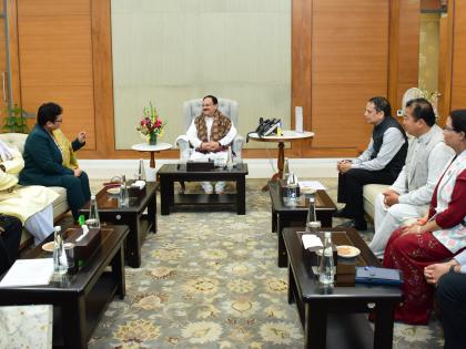 Nepal's ruling party delegation calls on Nadda | Nepal's ruling party delegation calls on Nadda Nepal's ruling party delegation calls on Nadda | Nepal's ruling party delegation calls on Nadda