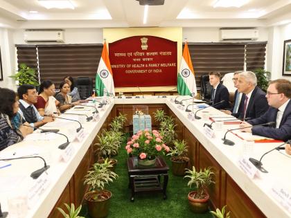 Mandaviya holds meeting with Steve Barclay | Mandaviya holds meeting with Steve Barclay
