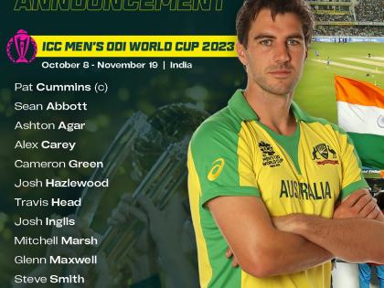 Cummins to lead as Australia name 15-man 2023 World Cup squad, Abbot earns maiden berth | Cummins to lead as Australia name 15-man 2023 World Cup squad, Abbot earns maiden berth