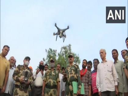 J-K: BSF conducts awareness programme on drones in Nai Basti village near int'l border | J-K: BSF conducts awareness programme on drones in Nai Basti village near int'l border