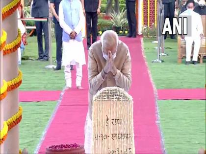 PM Modi pays tribute to Mahatma Gandhi in Delhi's Gandhi Smriti | PM Modi pays tribute to Mahatma Gandhi in Delhi's Gandhi Smriti PM Modi pays tribute to Mahatma Gandhi in Delhi's Gandhi Smriti | PM Modi pays tribute to Mahatma Gandhi in Delhi's Gandhi Smriti
