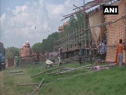 Delhi: Preparations underway for Ramleela at Red Fort | Delhi: Preparations underway for Ramleela at Red Fort
