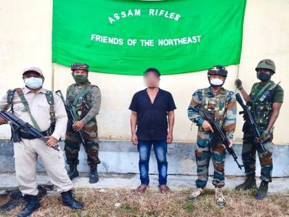Active insurgent of proscribed Manipur outfit apprehended by Assam Rifles in Bishnupur | Active insurgent of proscribed Manipur outfit apprehended by Assam Rifles in Bishnupur