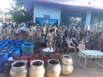 44 held in Andhra Pradesh, over 900 litres illicit liquor seized | 44 held in Andhra Pradesh, over 900 litres illicit liquor seized