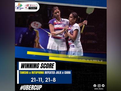 Uber Cup: Indian women's team defeat Scotland, enter next round | Uber Cup: Indian women's team defeat Scotland, enter next round