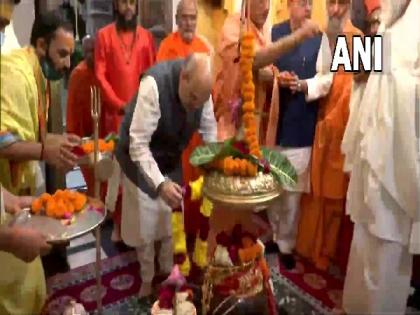 Amit Shah visits Harihar Ashram in Haridwar | Amit Shah visits Harihar Ashram in Haridwar