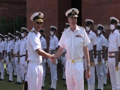 UK Navy Chief Admiral meets Indian counterpart in Delhi | UK Navy Chief Admiral meets Indian counterpart in Delhi