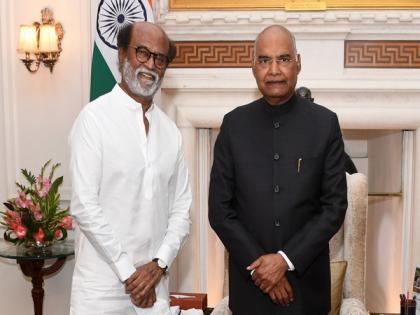 Rajinikanth meets President Kovind after receiving Dadasaheb Phalke Award | Rajinikanth meets President Kovind after receiving Dadasaheb Phalke Award