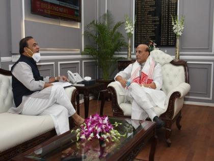 Assam CM calls on Rajnath Singh in Delhi | Assam CM calls on Rajnath Singh in Delhi