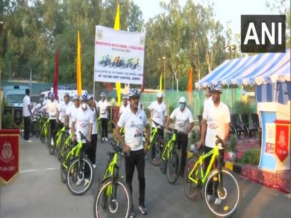 Cycle rally under Azadi Ka Amrit Mahotsav organised by CRPF in Jammu | Cycle rally under Azadi Ka Amrit Mahotsav organised by CRPF in Jammu