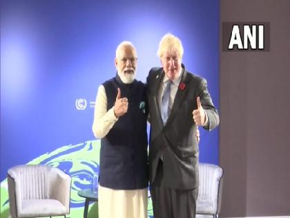PM Modi meets UK counterpart Boris Johnson in Glasgow | PM Modi meets UK counterpart Boris Johnson in Glasgow