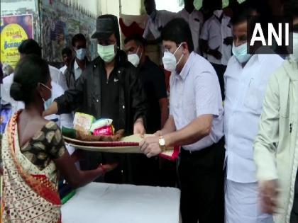 TN: CM Stalin inspects rain-affected areas in Chennai, distributes essential items to needy people | TN: CM Stalin inspects rain-affected areas in Chennai, distributes essential items to needy people