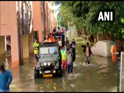 Karnataka CM visits flood-affected areas in Bengaluru | Karnataka CM visits flood-affected areas in Bengaluru