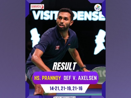 Indonesia Masters: Prannoy sails into quarters after thrilling victory over Viktor Axelsen | Indonesia Masters: Prannoy sails into quarters after thrilling victory over Viktor Axelsen