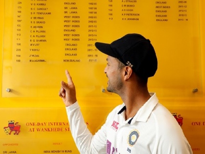 Mayank Agarwal's name inscribed on Wankhede honours board following ton in 2nd Test | Mayank Agarwal's name inscribed on Wankhede honours board following ton in 2nd Test