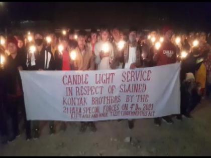 Nagaland ambush: Candlelight vigil held at Tizit village in Mon district | Nagaland ambush: Candlelight vigil held at Tizit village in Mon district