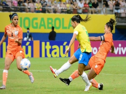 Indian women's football team goes down 1-6 to Brazil | Indian women's football team goes down 1-6 to Brazil