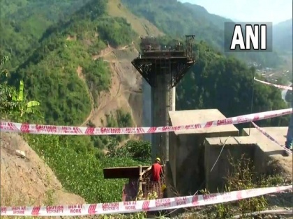 World's tallest railway bridge pier being built in Manipur as part of Jiribam-Imphal project | World's tallest railway bridge pier being built in Manipur as part of Jiribam-Imphal project