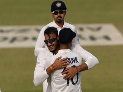 Ind vs NZ, 1st Test: Was sticking to basics and using crease a bit, says Axar Patel | Ind vs NZ, 1st Test: Was sticking to basics and using crease a bit, says Axar Patel