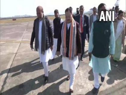 Manipur polls: BJP president JP Nadda arrives in Imphal | Manipur polls: BJP president JP Nadda arrives in Imphal