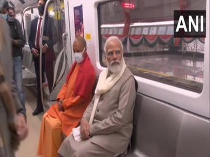 PM Modi inaugurates Kanpur Metro Rail Project, takes ride | PM Modi inaugurates Kanpur Metro Rail Project, takes ride