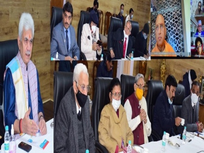 J-K: LG Manoj Sinha chairs meeting of Shri Amarnathji Shrine Board | J-K: LG Manoj Sinha chairs meeting of Shri Amarnathji Shrine Board